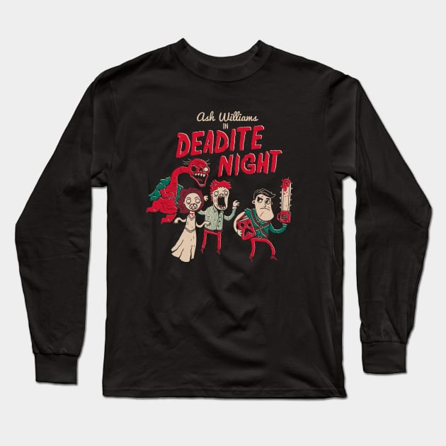 Deadite Night Long Sleeve T-Shirt by DinoMike